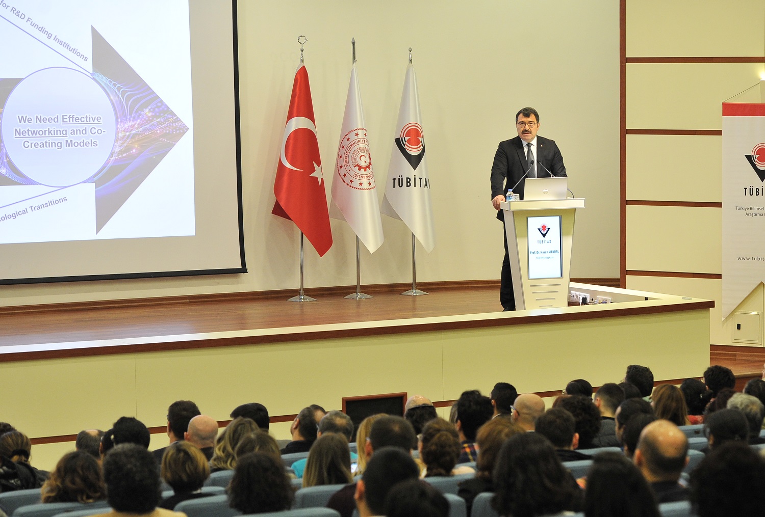 TÜBİTAK President Prof. Dr. Hasan Mandal at COST Info Day Ankara