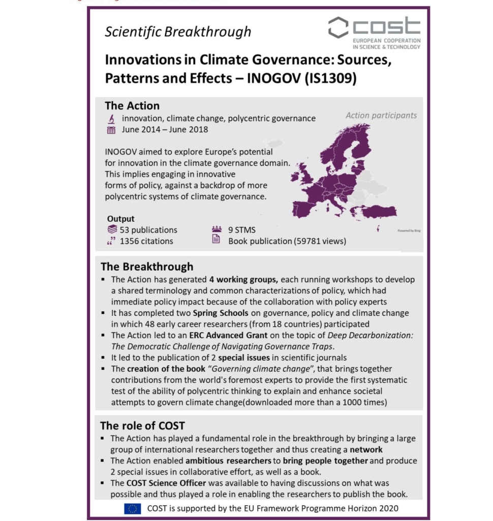 The Breakthrough Series: Climate Governance - COST