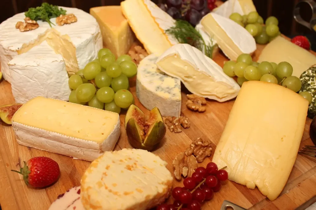 photo of a cheese platter